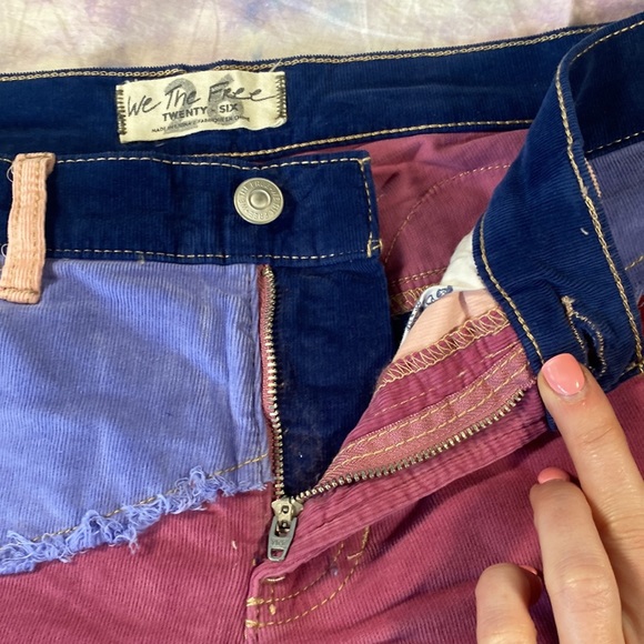 Free People • Supernova Cord Jeans in Young Lovers Corduroy Bell Bottoms - Picture 7 of 14